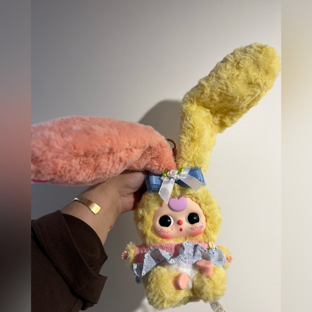 Baby three lily rabbit town bunny